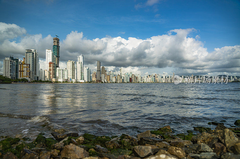 城市景观Balneário Camboriu，圣卡塔琳娜，巴西